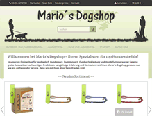 Tablet Screenshot of marios-dogshop.de